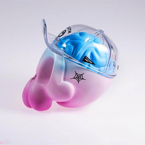 Figurine de collection <span class=keywords><strong>anime</strong></span> en PVC personnalisée en gros, modèle mythique en vinyle, 10 pouces, crâne transparent, jouet cérébral pour décoration de bureau - Product Image 2