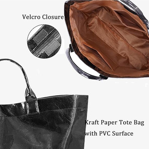 Bolso de mano Dupont de PVC resistente al agua, bolso de compras reutilizable, Tyvek bolso de mano de vinilo, bolso de transporte ecológico a la moda para uso diario - Product Image 4