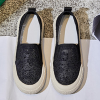 Nouvelles chaussures de pêcheur pour femmes 2026 – Été, décontractées, rehaussées, passe-partout, à enfiler, à bout peu profond, en caoutchouc naturel