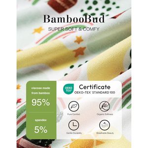 กางเกงขายาวเด็กอ่อน BambooBud แพ็ค 3 ตัว ผ้าฝ้ายใยไผ่ สำหรับเด็กแรกเกิด ทั้งเด็กชายและเด็กหญิง ชุดนอนขายาว ไซส์ NB-12 เดือน - Product Image 3