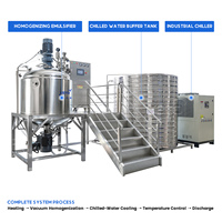 Équipement de production YETO 1T pour la fabrication de shampoings cosmétiques, homogénéisateur, émulsifiant, mélangeur, avec réservoir de stockage et machine de refroidissement