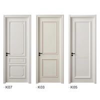 Porte intérieure en bois massif écologique de style rétro moderne, finition battante pour appartements et espaces résidentiels