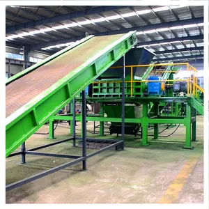 Multi PLC Tire Shredder Machinery For Sale Tire Shredder Prices Tyre Recycling Machine