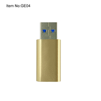 Adaptador USB-A a USB de Aleación de Aluminio con Carga Rápida y Protección Contra Robo de Datos, Compatible con iPhone, iPad y Laptops OEM