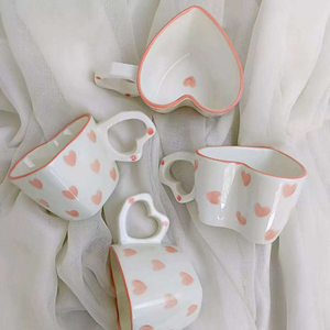 Personnalisation OEM & ODM, tasse à thé en céramique sans plomb, forme irrégulière 3D, 400 ml, compatible micro-ondes, mug à café en porcelaine - Product Image 4