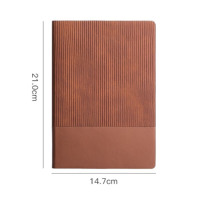 Carnet de notes A5 en cuir souple avec logo personnalisé, pendentif métallique et impression carrée – Idéal pour les affaires et les cadeaux