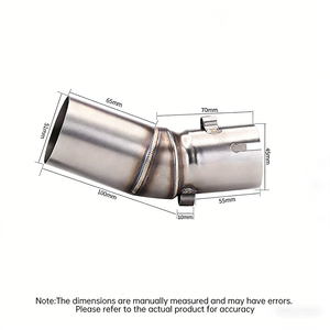 Kit de modification d'échappement pour <span class=keywords><strong>moto</strong></span> CFMOTO 450SR 2022-2025, avec <span class=keywords><strong>tube</strong></span> de liaison intermédiaire de course, silencieux Akra et <span class=keywords><strong>tube</strong></span> en acier inoxydable - Product Image 2