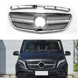 Bandes décoratives pour calandre de voiture, kit carrosserie de calandre de course, calandre avant pour Mercedes Benz Vito W448 2021-2024, pièce extérieure - Product Image 1