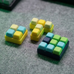 Jouet anti-stress mécanique en forme de <span class=keywords><strong>Tetris</strong></span>, porte-clés clicker, jouet sensoriel à presser pour le soulagement du stress, pour TDAH et autisme - Product Image 5