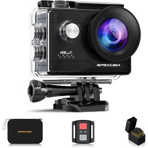 Apexcam Camera hành động thể thao 4K thế hệ 2 camera MicroSD điều khiển từ xa 2.4G dưới nước 170 góc rộng 20MP 40m Wifi Chống Nước - Product Image 1