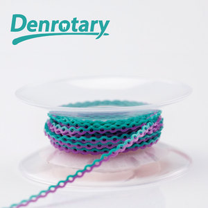 Chaîne de puissance orthodontique transparente en élastomère pour hygiène buccale, avec cale de rotation pour brackets dentaires - Product Image 2