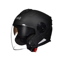 Casque de moto modulaire demi-face de haute qualité certifié DOT en ABS avec matériaux PC et PP – Nouveaux accessoires moto
