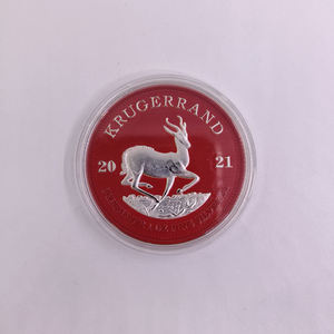 Nuevos Moldes para Monedas de <span class=keywords><strong>Plata</strong></span> 2026, Diseño Personalizado, Moneda de Recuerdo de Metal Rojo del Kruger de Sudáfrica 2021 para Colección de Año Nuevo, Regalo - Product Image 3