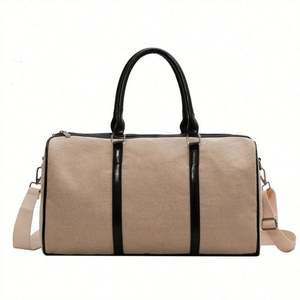 Lightweight Simple Large Capacity Travelling Training Duffel Bag Custom Logo Fashion Luggage Genuine Leather Eco-Friendly Unisex - Product Image 1