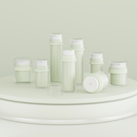 Pot en plastique cosmétique 15ml 30ml 50ml Pot crème brillant givré à double paroi pour crème pour le visage