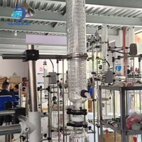 Reactor de Vidrio de Doble Capa Bench Pilot de 20L para Destilación de Solventes y Reacción a Temperatura Constante