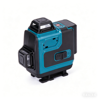 Niveau laser vert 360° de qualité industrielle et DIY avec batterie au lithium 18650, instruments de mesure, 21V CC, garantie 1 an