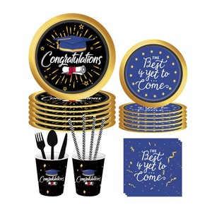 20 pièces de fournitures pour fête de remise de diplôme, bannière Joyeux Remise de Diplôme, articles de remise de diplôme, ensemble de décorations de fête - Product Image 2