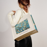 Sac fourre-tout esthétique à impression graphique haute performance, grand volume intérieur, avec ruban personnalisable pour message de marque