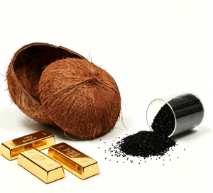 Charbon actif 100 % coque de noix de coco pour l'exploitation minière de l'or, valeur d'adsorption de l'iodine 1000 mg/g ANS YK-G - Product Image 3