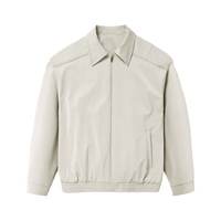 Veste à glissière en cuir texturé de haute qualité Veste en cuir Streetwear homme avec logo personnalisé de créateur vintage