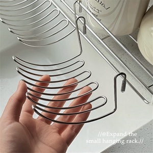 Stainless Steel Modern Hotel <b>Kitchen</b> Drain Net Basket Expansion Storage <b>Rack</b> with Wall-Mounted Design - Product Image 4