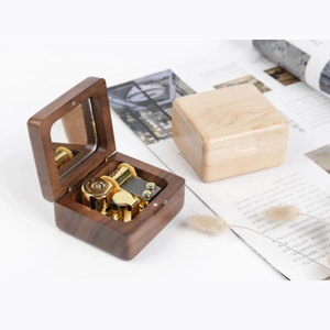 Cajas de Música de Madera de Diseño Moderno y Nostálgico, con Manivela, Función de Almacenamiento, Música Personalizable, Rectangulares, para Hogar u Oficina, Regalo Único - Product Image 6