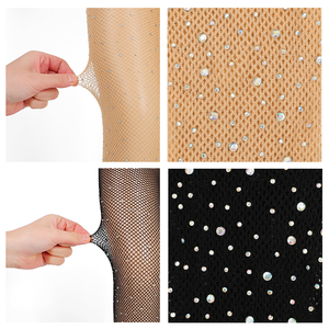 Collants en nylon à strass pour enfants, collants de <span class=keywords><strong>danse</strong></span> scintillants pour filles, bas en résille ajourés pour tout-petits, vente en gros - Product Image 5