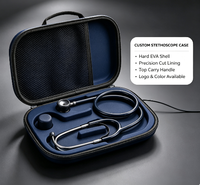 Étui rigide en EVA pour stéthoscope, étui de transport médical portable avec poignée, accessoires pour infirmières, étui personnalisé uniquement
