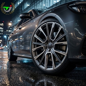 Streamlined Split Multi <b>Spoke</b> Monoblock Forged Alloy Rim With Center Cap Custom Color Multiple Sizes Machined Surface <b>Wheel</b> - Product Image 4