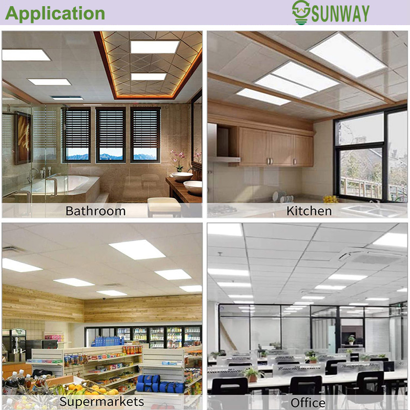 1x2 2x2 2x4 1x4 36watt 40watt 48watt 60watt emergency 595x595 595x595mm 600x600mm 60x60cm surface mounted flat led panel light