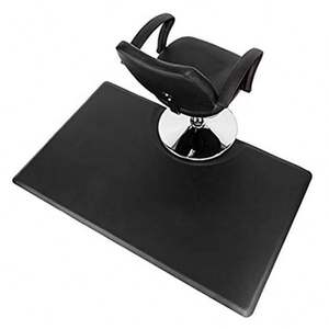 Tapis de sol de barbier moderne en silicone noir anti-fatigue pour salon de coiffure outil de coiffure pour utilisation en entrepôt - Product Image 6