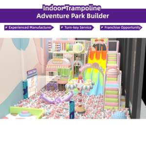 Bettaplay 532m² Parque Infantil Interior <span class=keywords><strong>Happy</strong></span> <span class=keywords><strong>Land</strong></span> con Trampolín y Castillo Inflable para Niños Comercial - Product Image 3