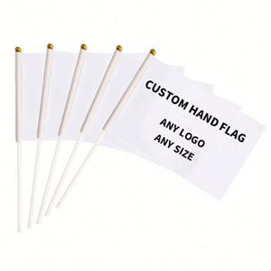Vente Chaude en Gros Usine Haute Qualité Personnalisé Bâton de Drapeau en Plastique à Tenir à la Main 30cm 40cm 60cm 80cm Design - Product Image 5