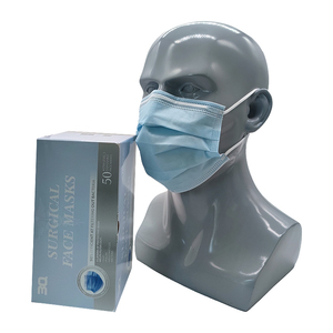 <span class=keywords><strong>Masque</strong></span> <span class=keywords><strong>chirurgical</strong></span> jetable bleu pour adulte, 3 couches, avec attaches auriculaires, conforme à la norme ASTM F2100 Niveau 3, 17,5 x 9,5 cm, vente en gros usine - Product Image 6