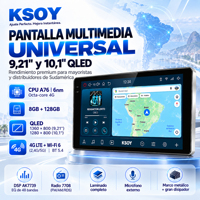 KSOY-08 Pantalons Android Para Automovil 8 + 128G Radio De Coche Android Reproductor De Carro Pantalla Para