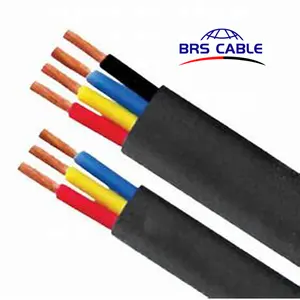 Jhsb4x4 Sqmm Submersible Water Pump Wire Cable Shanghai CE Stranded Cable Pvc 7 Wire Stranded Pure Copper Dia 0.3mm BRS Cable