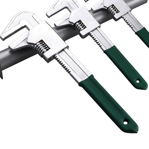 Llave Inglesa Tipo F Multifuncional de Gran Apertura, Grado Industrial, Acero al Cromo Vanadio, Ajustable y Dentada - Product Image 4