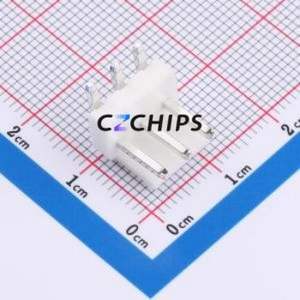 WAFER-VH3.96-3PWZ-W Wire-to-Board Pin Header Bent Lead Through Hole,P=3.96mm Connector 1x3P 3.96mm Right Angle Insert VH - Product Image 1