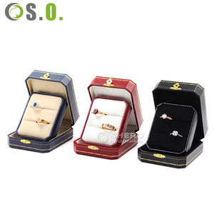 Custom logo Luxury <b>Jewelry</b> Packaging Gift Boxes High End PU Faux <b>Leather</b> <b>Jewelry</b> Boxes - Product Image 5