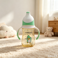 Biberon de bébé en plastique PC écologique sans BPA de 240ml produit de qualité alimentaire