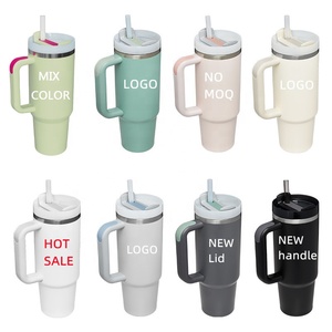 Vaso Térmico de Acero Inoxidable de 40oz con Asa y Pajita para el Regreso a Clases, Ecológico, para Agua/Té Helado/Café - Product Image 6