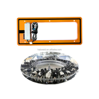 Antenne RFID HabweID 320*290mm 134.2kHz FDX-B HDX pour étiquettes auriculaires de vaches, indice de protection IP67, distance de lecture de 90 cm, balance de pesage et de comptage pour ferme