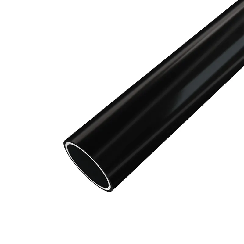 Precio de fábrica 8 pies de largo negro compuesto galvanizado conductividad eléctrica PE recubierto de tubo de acero en China