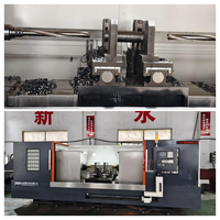 Machine à percer horizontale CNC XU60 à double broche pour perçage d'extrémités d'arbre, usage intensif