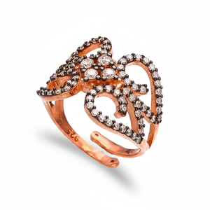 Round Cut Zircon Stone Turkish Wholesale Handcrafted <b>Adjustable</b> <b>Ring</b> 925 <b>Sterling</b> <b>Silver</b> <b>Ring</b> - Product Image 2