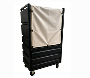 Carrito de Transporte de Plástico de Gran Capacidad de 900L, Carro de Transporte de Tela de PE para Hotel u Hospital - Product Image 4