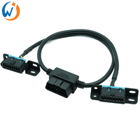 Cable de extensión OBD2 de uno a dos para coche, divisor OBD2 Cable, herramienta de Conector de diagnóstico OBD2 para Buick/para Cadillac/para Cruze