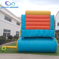 Nuevo tobogán de agua inflable para niños, casa de rebote inflable, tobogán de Castillo de salto, tobogán de agua inflable con piscina