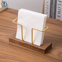 Porte-serviettes en bois massif pour restaurant, support de serviettes de table multifonctionnel, boîte à cure-dents, porte-serviettes